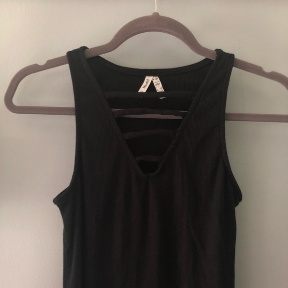 BodyCon Black Cotton Mudd Dress ✵ Summer Dress - Picture 2 of 6